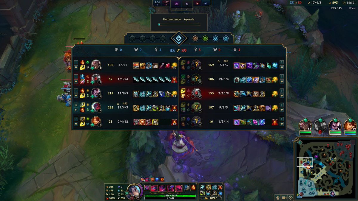lol caiu mas sinto que foi um livramento
