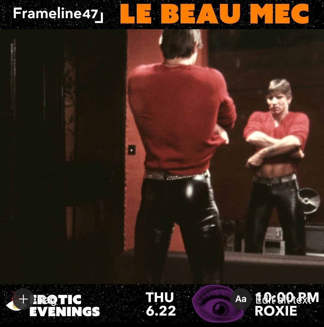FolsomStEvents's tweet photo. It isn't too late to get your #frameline47 on this #pride @SFPride!

Co-presented as a community partner for #frameline Erotic Evenings program at the historic #roxie_theater

Follow @framelinefest for the full program 👁️

We have a discount code!
Le Beau Mec: E85XX97 https://t.co/5HU1zB5DMU