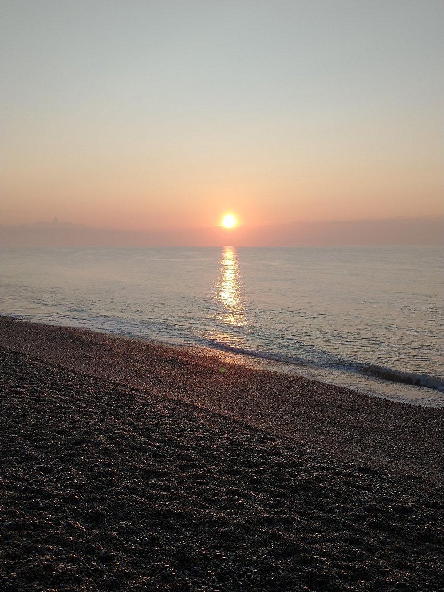 Sunrise on Aldeburgh beach.