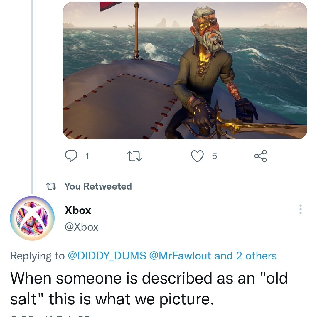 Verified 'Old Salt'☑️🧓🏻🧂 #SeaOfThieves