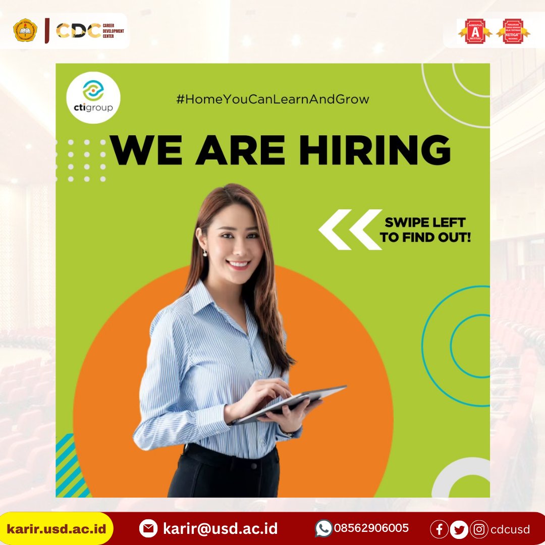 cdcusd's tweet photo. Info lowongan pekerjaan !
#cdcusd #cdcsadhar https://t.co/DWkgV7fLF8