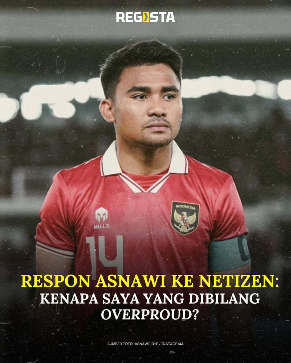 registaco's tweet photo. Respon kapten timnas Indonesia, Asnawi Mangkualam Bahar kepada salah seorang netizen Indonesia yang menganggapnya overproud. 😨

Kalo menurut lo gimana, guys? 👀 https://t.co/Dc17rketMh