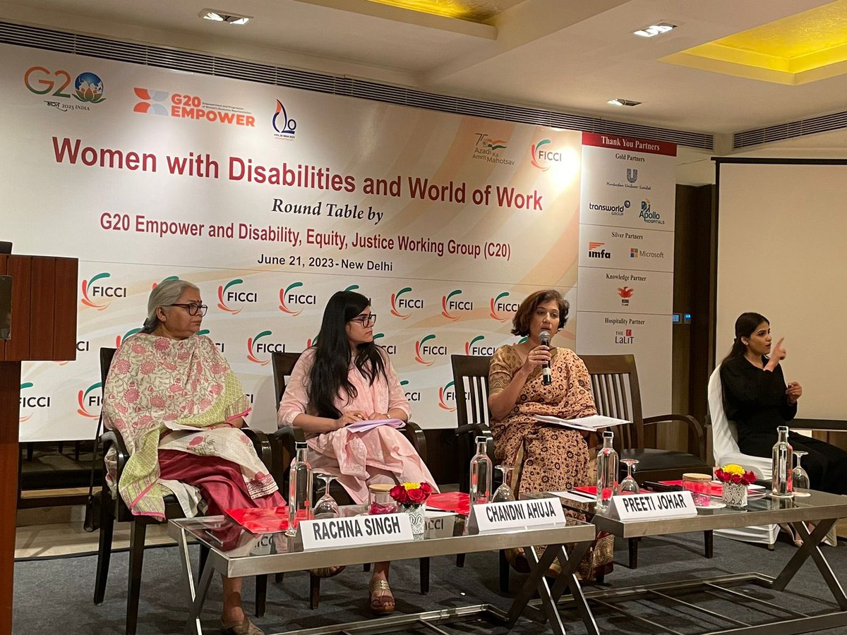 g20empower's tweet image. Preeti Johar, CEO @FOD_ngo discussing how ecosystem for caregivers/family of #women with disabilities can be made more conducive.