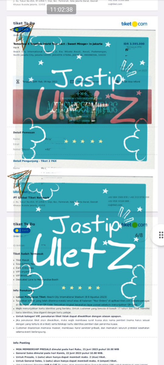 uletz's tweet photo. TXT Act Sweet Miracle in Jakarta
TXT ASM in Jakarta

✅ VIP A (membership) - 4 Tix 

(WAR ONLY) https://t.co/5BDQ2oOSZ0