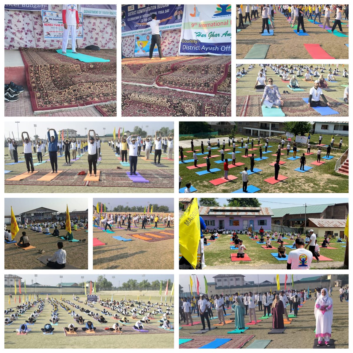 mybharatbudgam's tweet photo. NYK Budgam Organized 9th International Day of Yoga https://t.co/lqrJgcjjsM JIC Stadium Budgam in collaboration with District Administration,DYSSO,Ayush Dept,CMO,SHO and other Dignities.  
@Nyksindia @YASMinistry @Anurag_Office https://t.co/W1HHCOeFvS