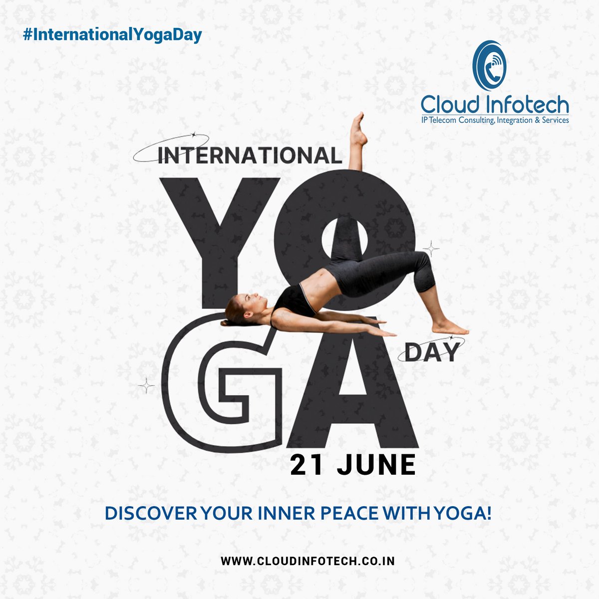 CloudInfotech1's tweet photo. Practice yoga to find balance, strength, and peace in your body. Cloud Infotech Wishes you all a happy and healthy yoga day. Celebrating #InternationalYogaDay 🙏"
.
.
#internationalyogaday #yoga #health #cloudinfotech https://t.co/NTFgfX29jp