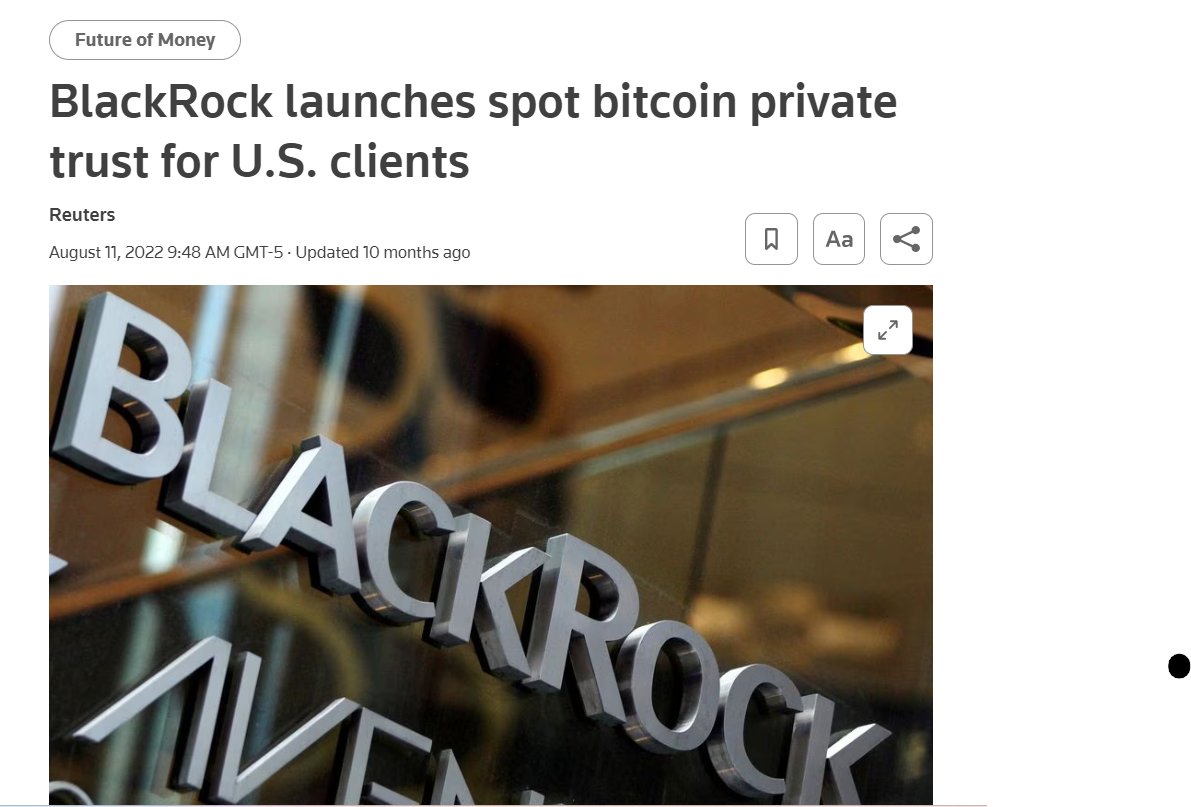 AnyelaRios7's tweet photo. Hoy me estuvieron explicando lo siguiente
" Lo que #BlackRock solicito NO es un #ETF , es un #Trust o #Fidecomiso que lo aprueban con mayor facilidad y es el siguiente paso al #ETF " asi es la cosa @andresnulo ??
Ustedes que Saben?
los leo!! https://t.co/th1bdVe5LQ