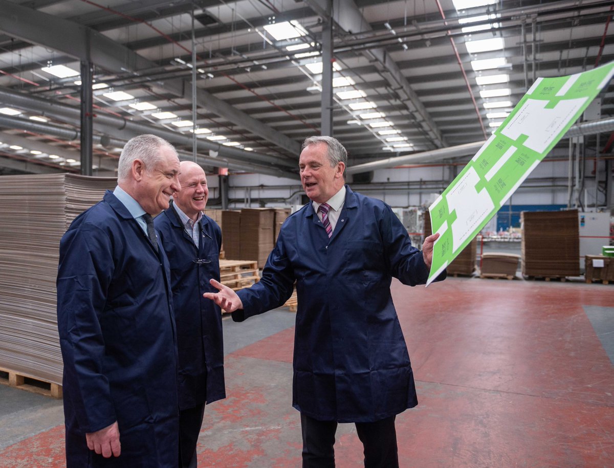 Earlier this month, we were honoured to visit one of Scotland's oldest manufacturing businesses, <a href="/CullenPackaging/">Cullen Eco-Friendly Packaging</a> 🤩

The company is expanding its factory and investing in new machinery, helping it deliver increased productivity 👏📈 #MakingScotlandsFuture
ow.ly/v3oL50OQubm
