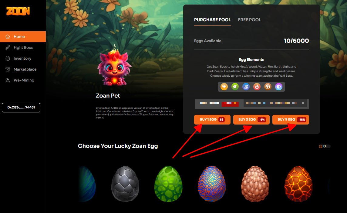 tranthanhbk's tweet image. 🔔🔔Dự án lừng lẫy #CryptoZoon @CryptoZoonBSC 1 thời build trên mạng BSC nay mở trên #Arbitrum.

✅Hiện dự án đang mở bán trứng rồng và cho claim #Free 1 trứng với ví trúng Airdrop $ARB.

1/ Link mua trứng:
zoon.games/?ref=0xC83c891…

✅Tổng 6000 trứng FCFS mở bán: