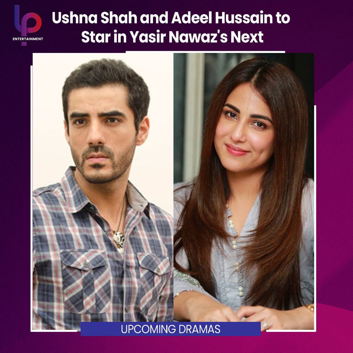Ushna Shah making her return to TV with Yasir Nawaz's next directorial drama 'Ghair' opposite Adeel Hussain. 

#AdeelHussain #UshnaShah #YasirNawaz #LPEntertainment #UpcomingDramas