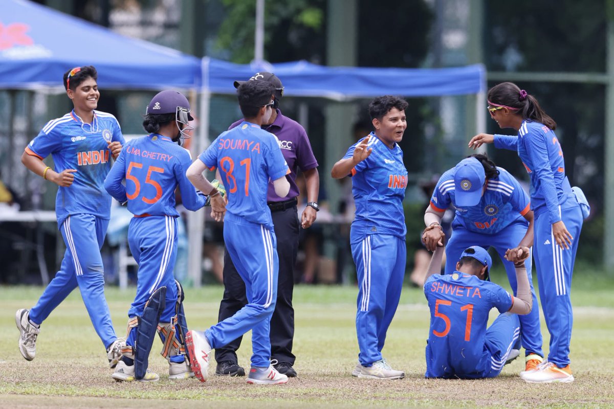 Congratulations to these future Indian superstars on their victory in the #WomensEmergingTeamsAsiaCup final! Defending a fighting total, the bowlers were in top form right from the word go, denying the opponents any chance to make a comeback. This triumph marks the beginning of