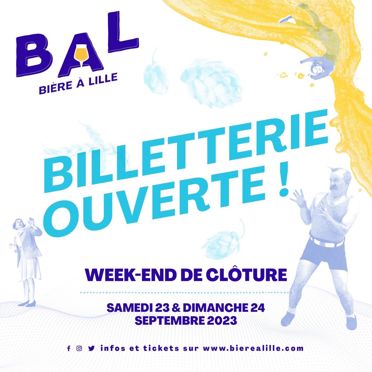 🔔 BILLETTERIE OUVERTE 🔔 

↘️baisse du tarif prévente
🆓plus de frais d'activation pour la carte cashless
🆓Entrée gratuite le dimanche avant 14h (en quantité limitée)
🍺toujours autant de plaisir avec les brasseries 

➡️ bierealille.com/billetterie-ba…  🏃‍♀️🏃‍♂️