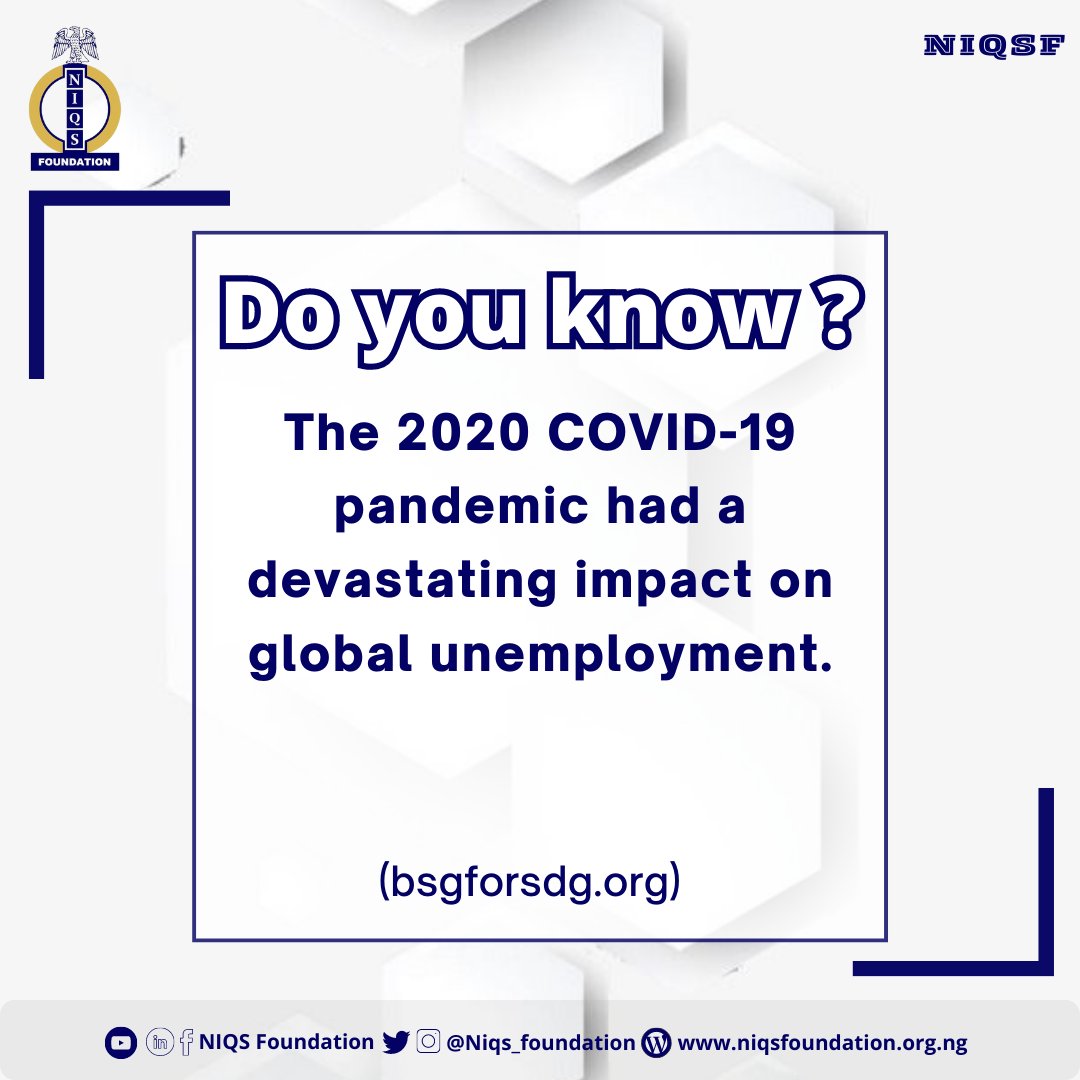 🧬🦠The COVID-19 pandemic's unparalleled effects on labour markets 🏦 are still being felt throughout the world. According to ILO forecasts, in 2022, the worldwide unemployment rate and employment-to-population ratio would be 0.5 percentage points and 1.5 percentage points,