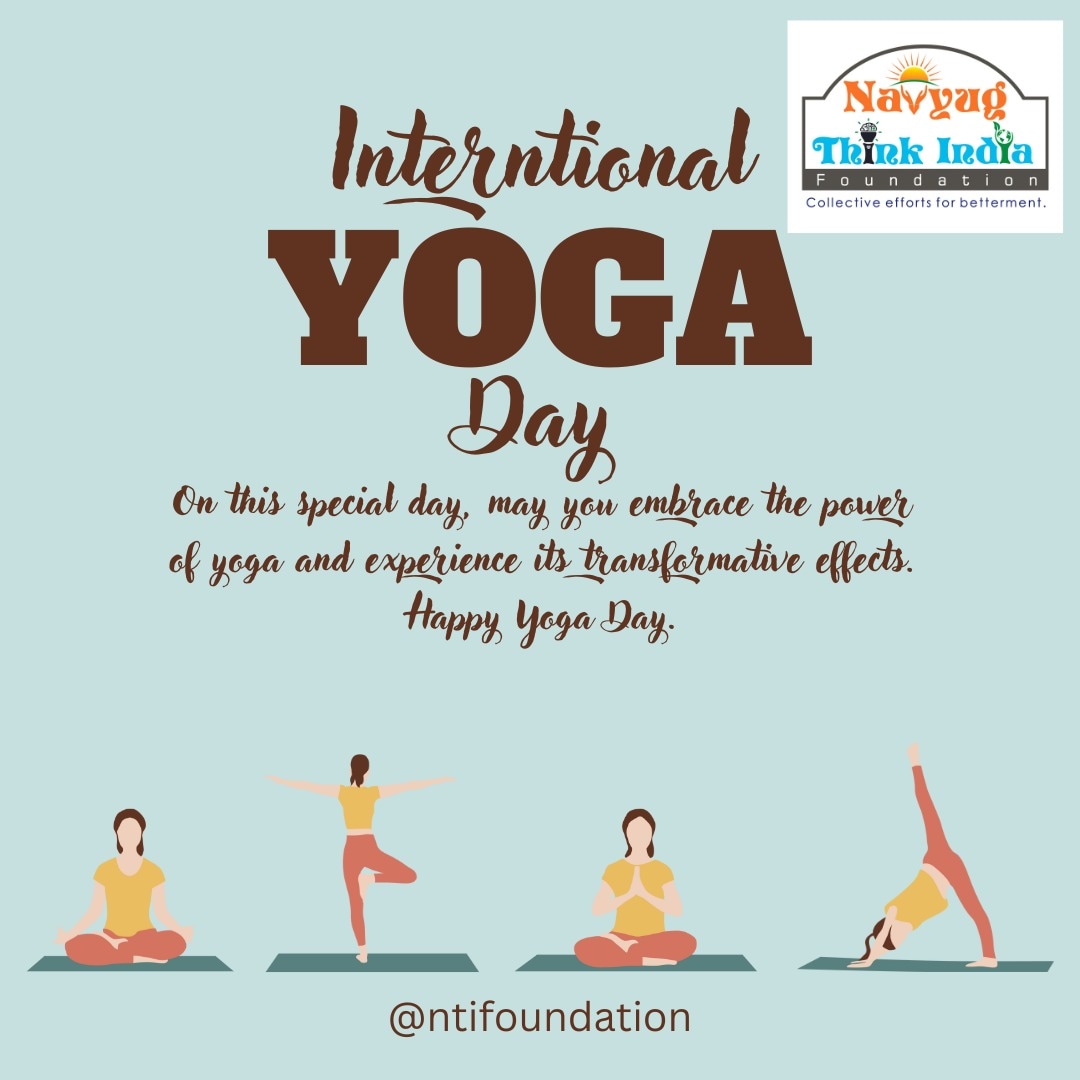 NTIfoundation's tweet photo. On this special day, may you embrace the power of yoga and experience its transformative effects. 
#InternationalYogaDay 
#NTIfoundation https://t.co/lfKDp73MUz
