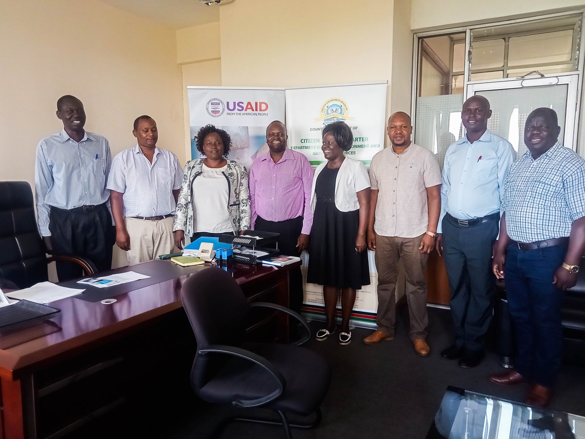 A collaborative meeting  between the  CECM Kisumu County's Environment, Water, Climate Change and Natural Resources  Maryline Agwa, the West Kenya Sanitation Project, and the West Kenya Water Project. 
#TichTire
#WasetimoWadoktimo