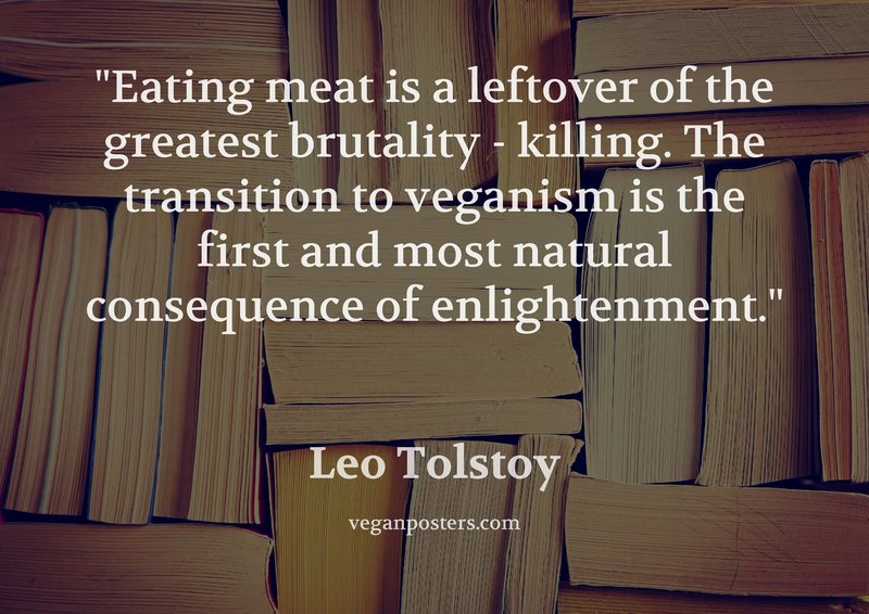 Vegan Posters on Twitter "Eating meat is a leftover of the greatest