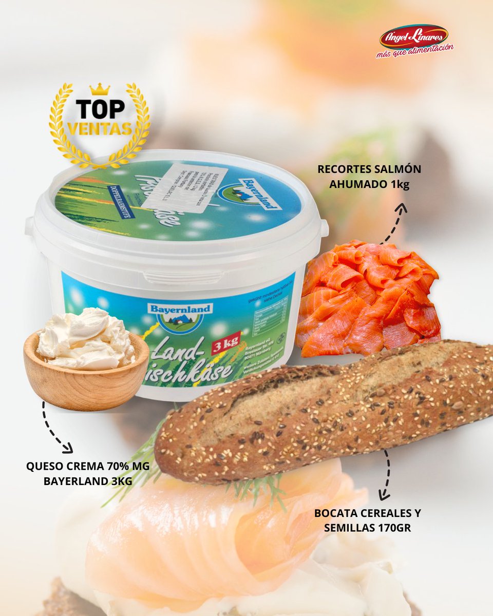 AngelLinaresSA's tweet photo. ¡Sorprende a tus comensales con sabores exquisitos y texturas irresistibles! 

Todos los ingredientes en el siguiente enlace: https://t.co/uxl16mAHHX

#CremadeQueso #Salmón #BarraCereales #AngelLinares #Murcia #Almería #Alicante #Proveedor #Distribuidor https://t.co/e15VZdvDhn