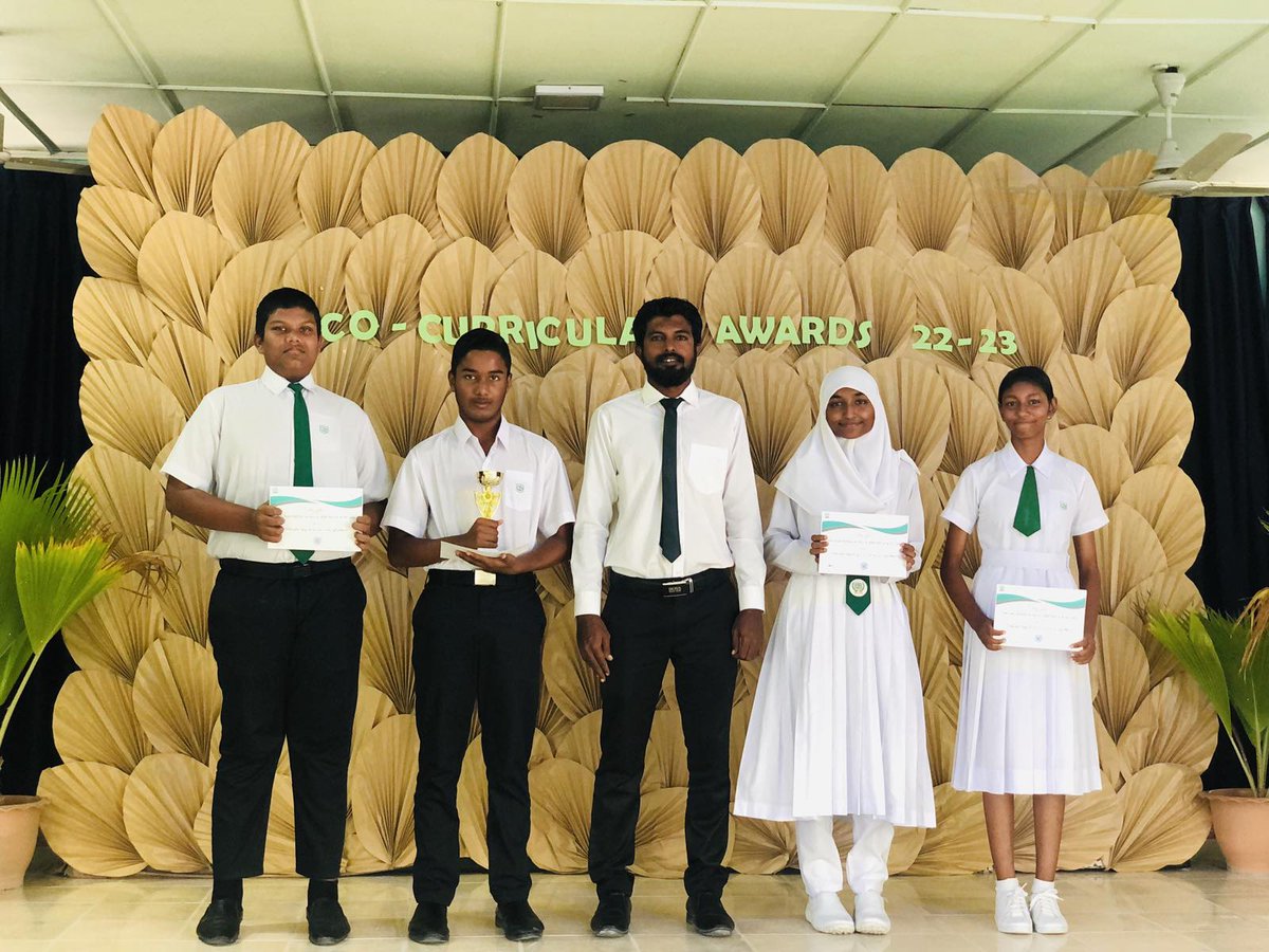 Gulhee_School's tweet photo. Co-Curricular Award 2022-2023
@MoEdumv https://t.co/OMUB5rX0nY