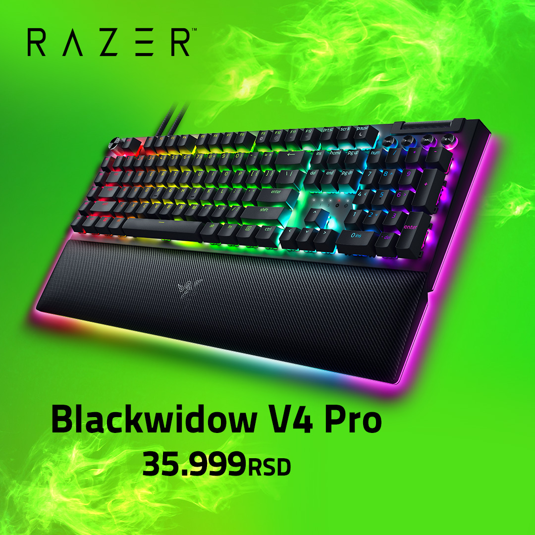 Gamesdoo's tweet photo. U GameS prodaji: 🐍RAZER🐍
https://t.co/dOvY6QbEGg
RAZER kvalitet: 🖱️ DeathAdder V3, ⌨️ Blackwidow V4 Pro, 🎧 Kaira Pro, neki od najpopularnijih proizvoda u https://t.co/EBTjygvZDP ponudi.
#GameS #RAZER #mouse #miš #DeathAdder #DeathAdderV3 #BlackWidow #BlackWidowV4Pro #KairaPro https://t.co/tH1F4vQxuZ