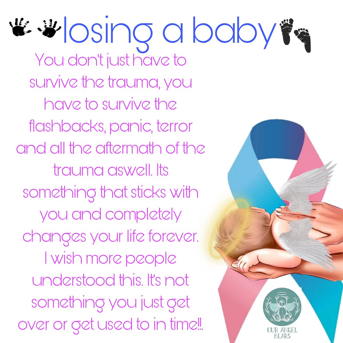 #BabyLossAwareness #AngelBaby #Grief #Loss #1in4 💖💙