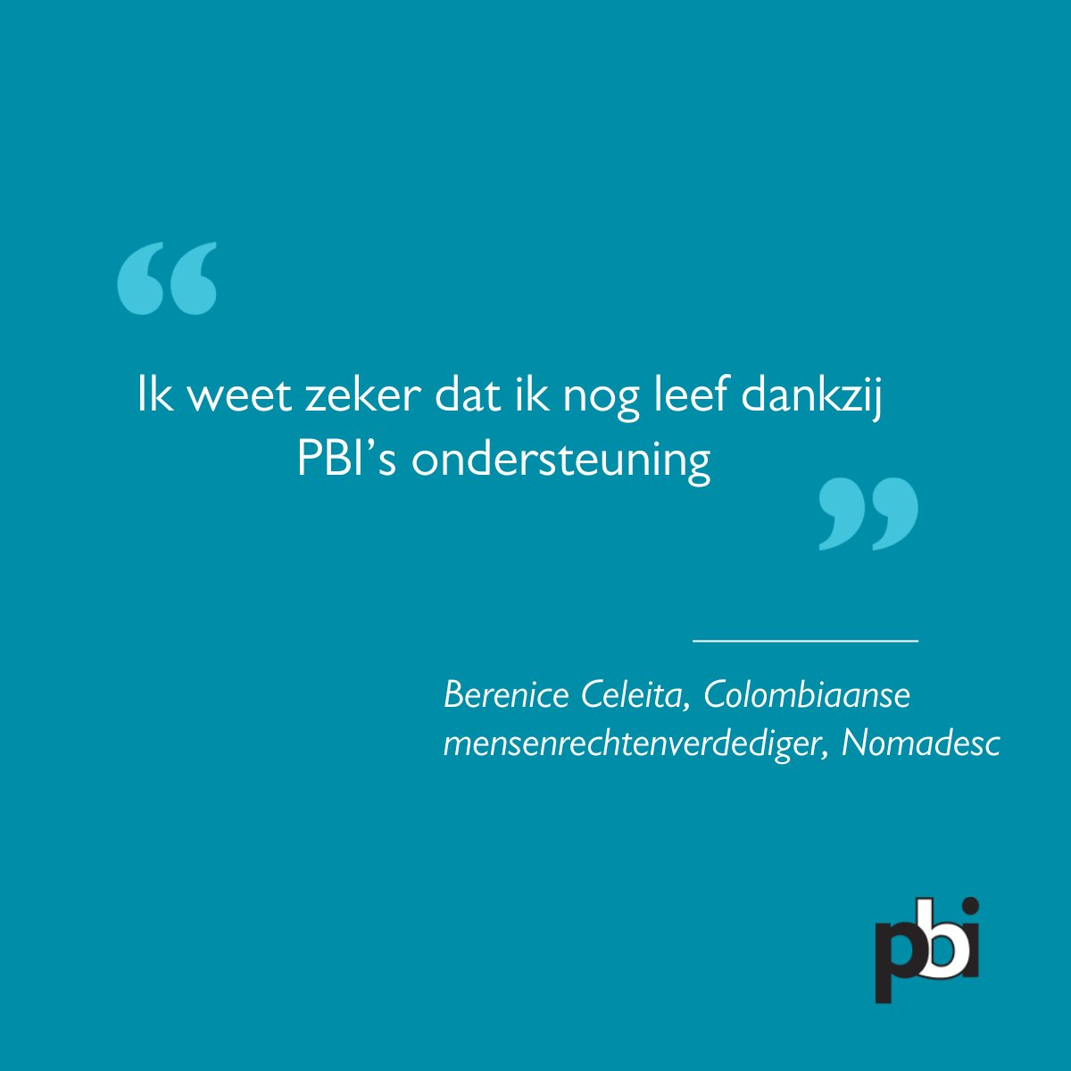 We zijn dankbaar voor het vertrouwen in ons werk en blijven ons inzetten voor de bescherming van mensenrechtenverdedigers over de hele wereld. Laten we samen blijven strijden voor een rechtvaardige en vreedzame toekomst! 💙

#mensenrechten #colombia #PBIaccompanies