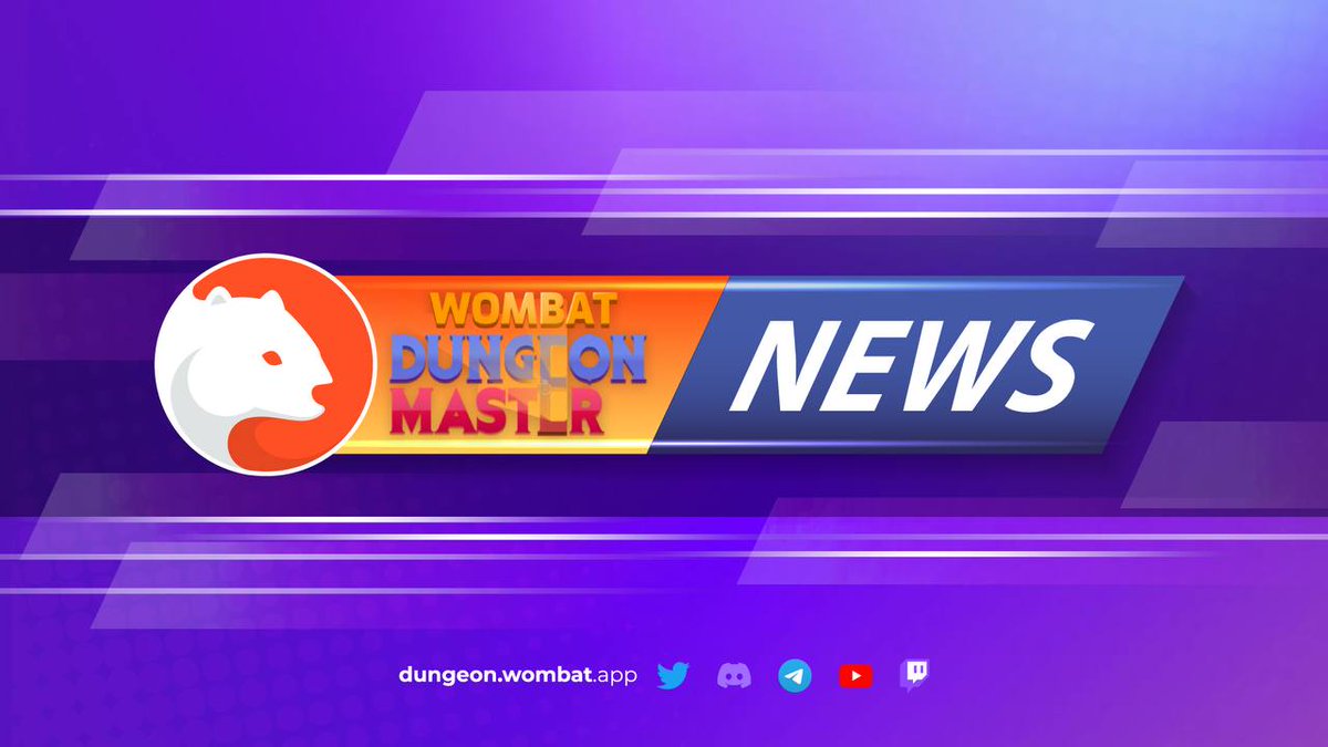 🔥A few hours until the start of Dungeon Master Season 11!

Get your season passes and prepare your Wombats for a smooth season run🏃

Get them here🔗neftyblocks.com/collection/dun…