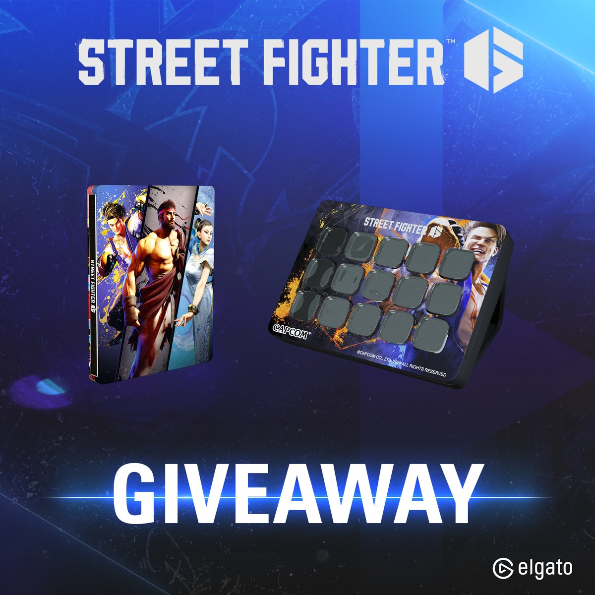 👊Hadouken👊
Dieses Giveway haut euch um...
Für ein Stream Deck &amp; Custom-Faceplate im  #StreetFighter6 - Design, Game, Steelbook und ganz viel Merch von <a href="/CAPCOM_Germany/">CAPCOM Germany</a>:

1⃣Folgt <a href="/CAPCOM_Germany/">CAPCOM Germany</a> und <a href="/elgatoDE/">Elgato DE</a> 
2⃣RT &amp; ❤️ 
3⃣Kommentiert mit einem Street Fighter GIF 

⏰27.06.2023