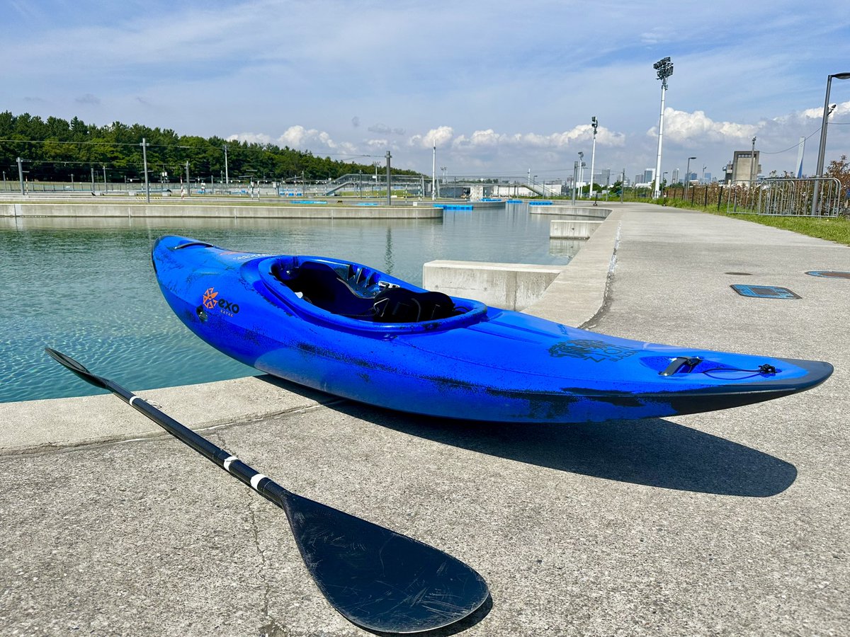 新艇EXO Zion Slalom Sの進水式！
#カヌースラロームセンター