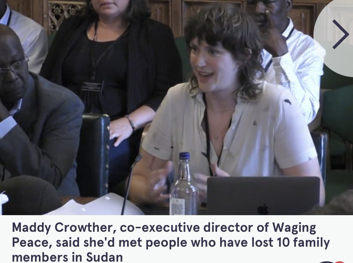 More coverage of yesterday’s <a href="/CommonsForeign/">Foreign Affairs Committee</a> urgent session on Sudan - with quotes from <a href="/CrowtherMaddy/">Maddy Crowther</a> <a href="/aliciakearns/">Alicia Kearns MP</a> and yours truly. #KeepEyesOnSudan