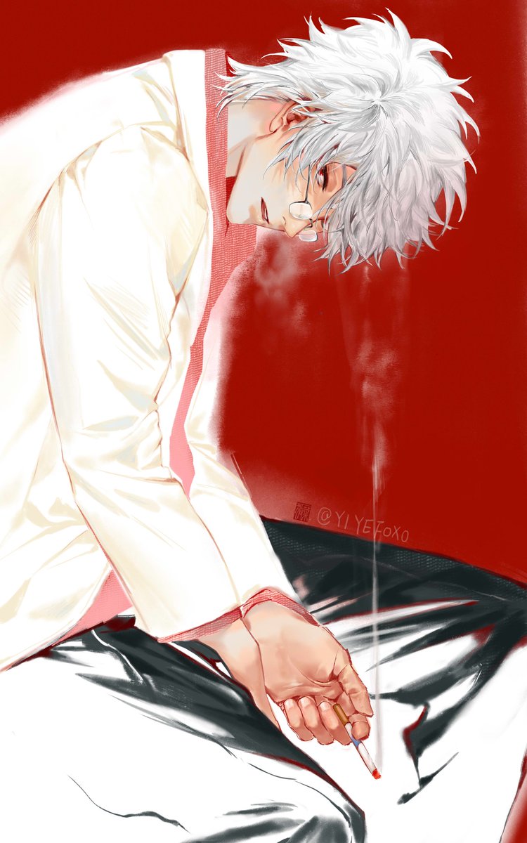 YIYEFOX0's tweet photo. #銀魂 ＃坂田銀時 #銀八老師 發現銀八老師!

（折磨了很久，終於畫出想要的感覺＼(`Δ’)／） https://t.co/6A8guyubUT