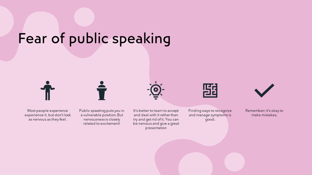 UEF Neuro-Innovation (@uefneuroinno) on Twitter photo How does public speaking make you feel? <a href="/PParkkari/">Piritta Parkkari</a>'s tips:
1️⃣ Embrace nerves - it's normal.
2️⃣ Accept and manage your feelings.
3️⃣ Warm up your body and voice before speaking.
4️⃣ Experiment with tempo, pitch, and style for engaging delivery. #PublicSpeaking #CommunicationSkills How does public speaking make you feel? <a href="/PParkkari/">Piritta Parkkari</a>'s tips:
1️⃣ Embrace nerves - it's normal.
2️⃣ Accept and manage your feelings.
3️⃣ Warm up your body and voice before speaking.
4️⃣ Experiment with tempo, pitch, and style for engaging delivery. #PublicSpeaking #CommunicationSkills