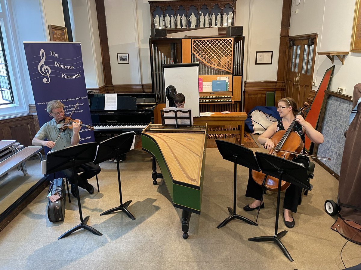 It was an absolute treat to have a visit from players from <a href="/TDEDionysus/">The Dionysus Ensemble</a>, who gave our Year 8 pupils a fascinating overview of their work with the music of William Herschel (including the chance to play some of it!) and performed to the whole school.