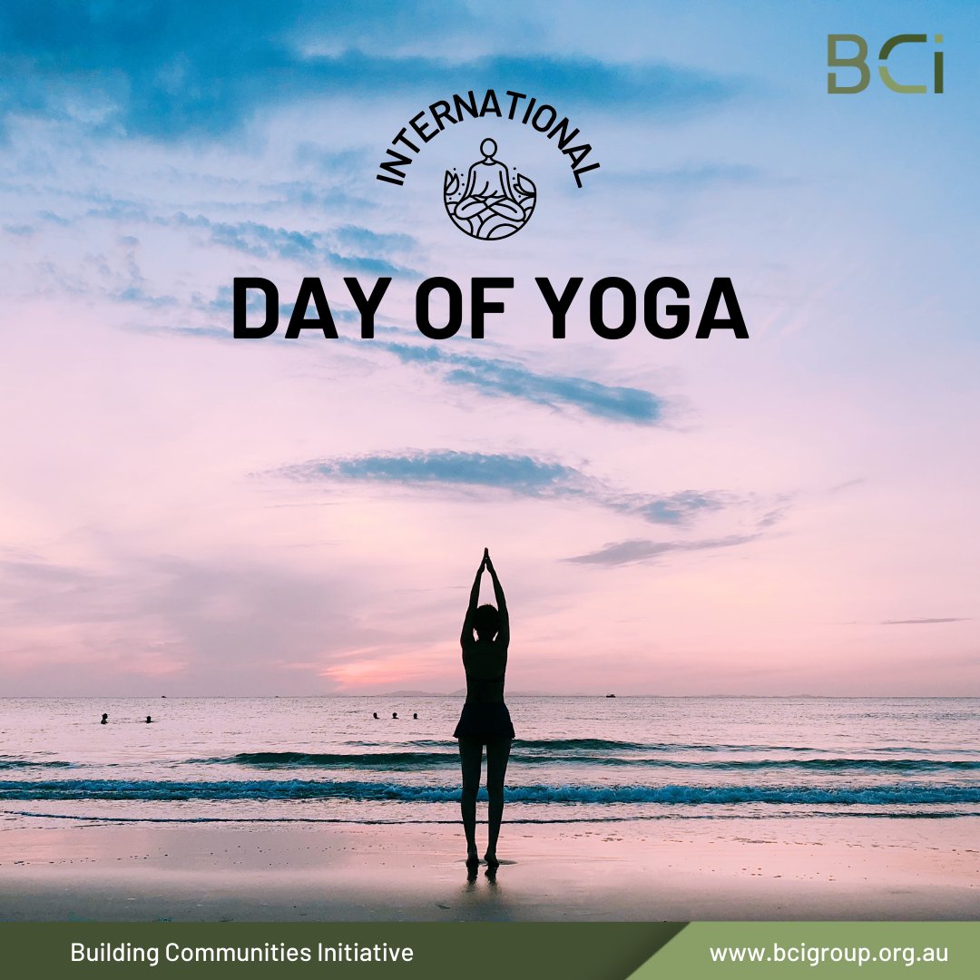 BuildingCo52447's tweet photo. ๐งโโ๏ธ Happy International Yoga Day! ๐๐
#BCI #BuildingCommunitiesInitiative #Yoga #YogaDay #InternationalYogaDay #YogaForWellness #BalanceAndHarmony #YogaJourney #Mindfulness #SelfCare #ProfessionalWellbeing https://t.co/Dv6T0cB5mm