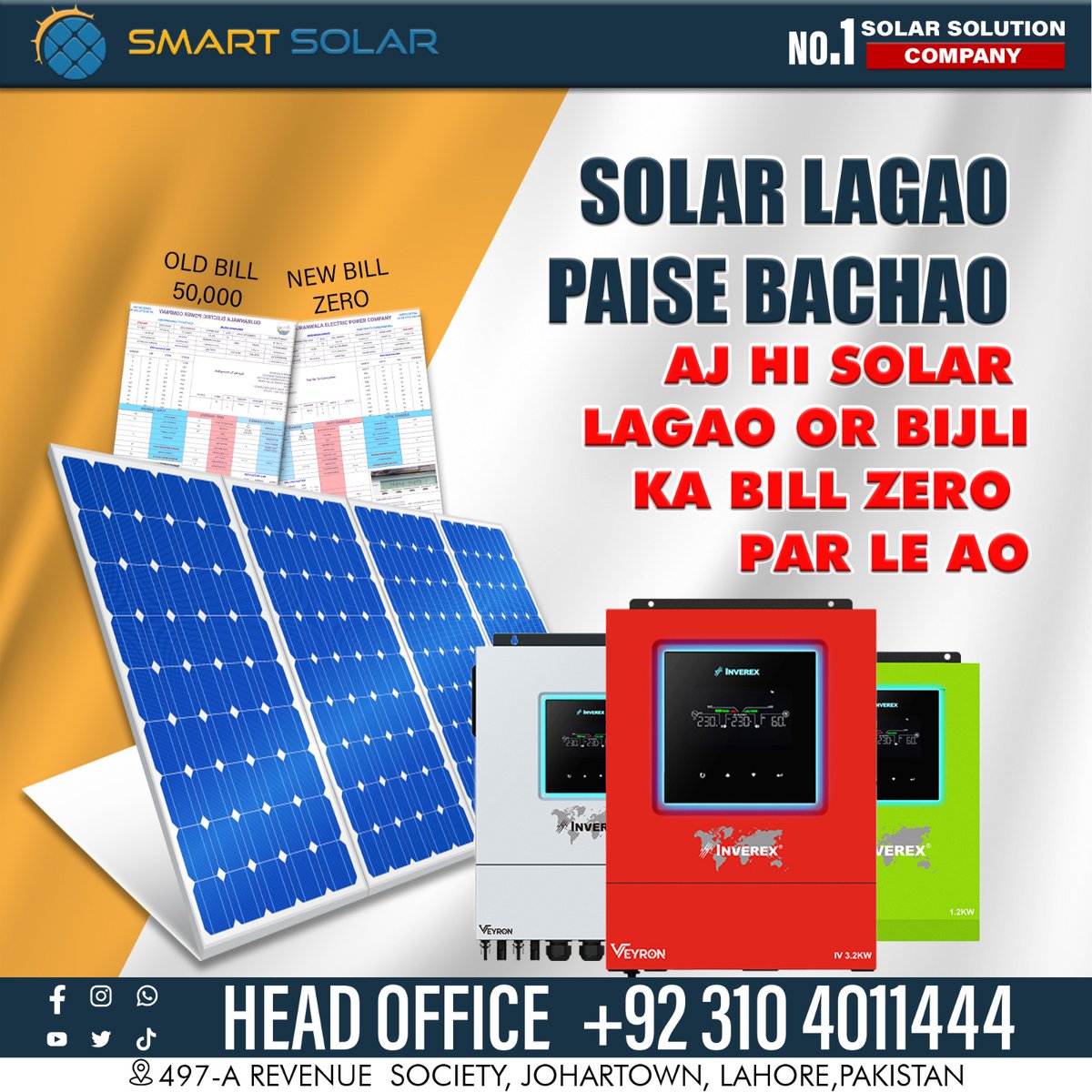 Save Costs with Solar System! Renewable Energy Solutions for Residential users. For more details please contact 0311-4011444 #SmartSolar #Solar #SolarPanels #SolarBatteries #SolarInverters #SolarInstallation #SolarHeater