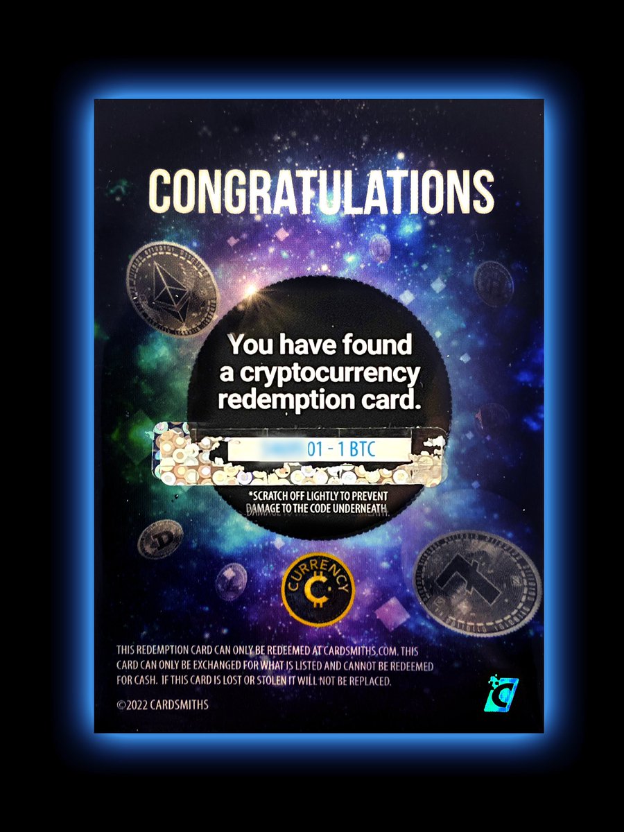 They do exist! The first 1 BTC Currency Series 1 Redemption Card has been  found. Multiple still remain unclaimed and Currency Series 1 is nearly sold  out. Who will find the next