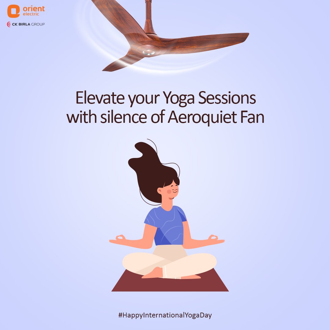Find inner peace and enhance your yoga practice with the serene whispers of the Aeroquiet Fan. Celebrate #internationalyogaday23 in tranquil bliss as the gentle silence surrounds you, enabling deeper connection and harmony within your body and mind.