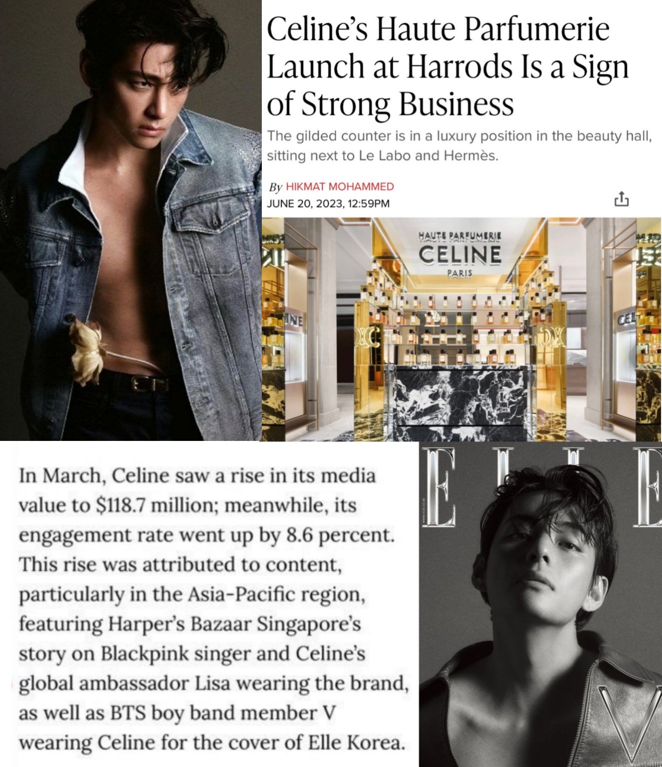 BTS V HOTRENDS on X: CELINE GLOBAL AMBASSADOR TAEHYUNG for