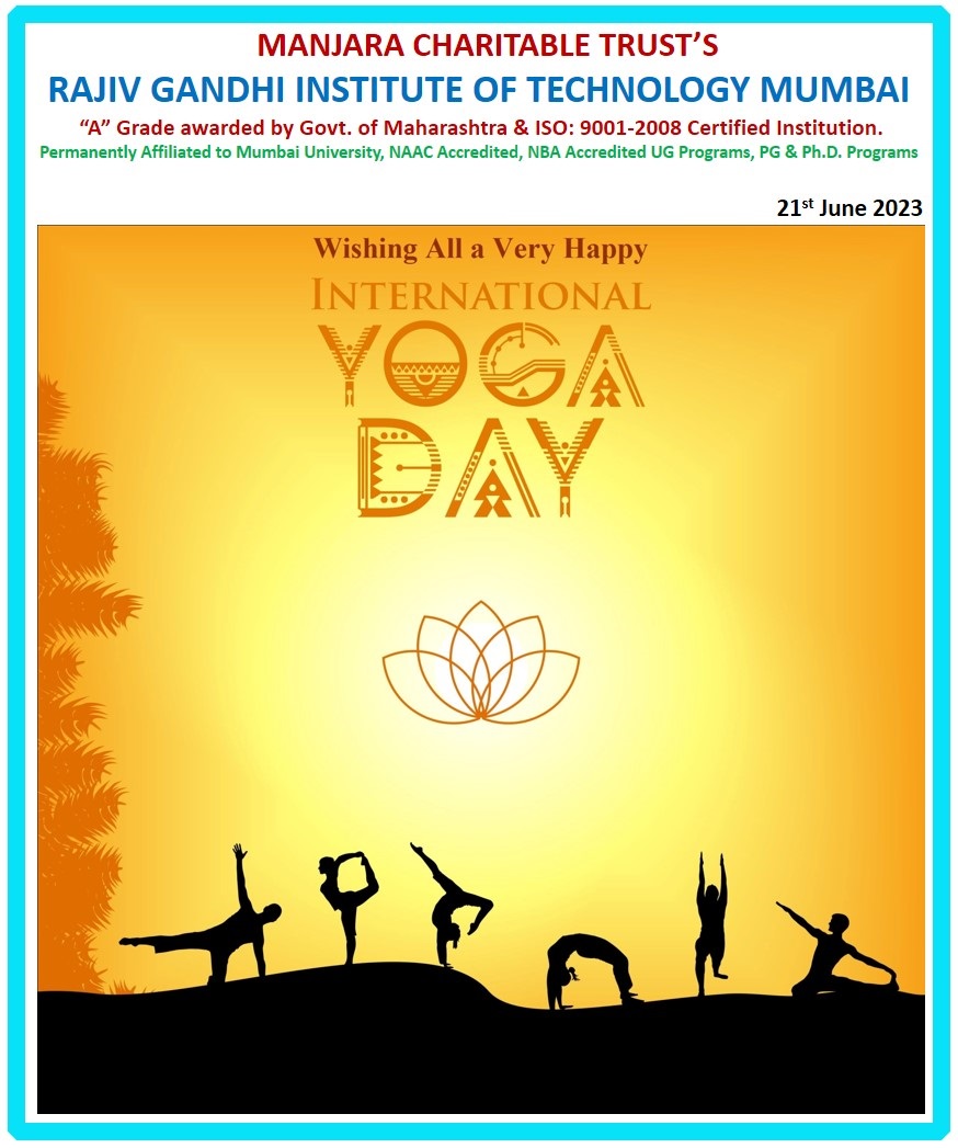 mctrgitofficial's tweet image. Let the rhythm of each pose guide you towards balance, peace, and a stronger version of yourself. MCT RGIT wishes everyone a Happy International Yoga Day 🧘🏼✨ 
#mctrgit #rgit #yogaday #internationalyogaday #yogaday2023 #rgitsports #engineering #andheri