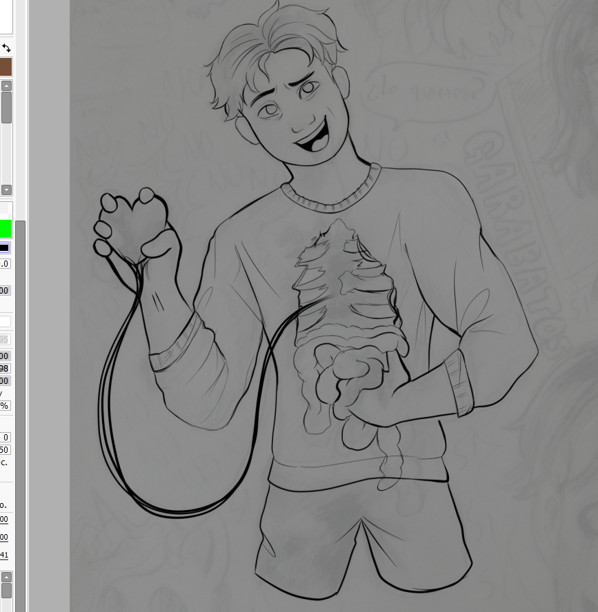 lec_rb's tweet photo. Apenas llevo el lineart pero veo muy probable que no lo vaya a terminar y lo deje a medias como todos los dibujos que he hecho este año https://t.co/tSfDrDQUmb