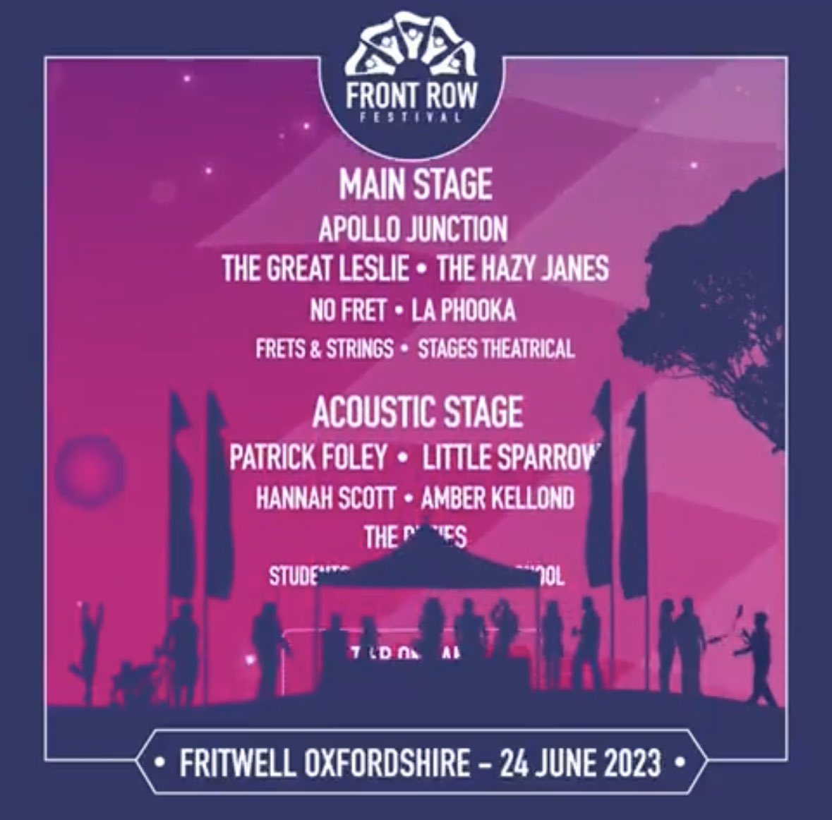 ady_hanson's tweet photo. This weekend it’s @frontrowfest a brilliant family festival ran by amazing people.

Can’t wait to see @ApolloJunction @TheHazyJanes @TheGreatLeslie_ @NofretBand plus loads more! 

Weather looks fab for it too!

Come along, tickets ⬇️

🎶🕺🍻🌞

https://t.co/kS9aUEa5jP https://t.co/Iblq1i2T4S