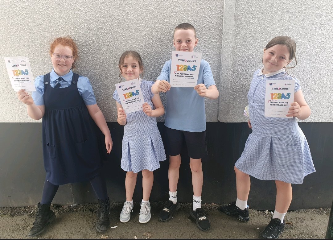 mulgrew_ciara's tweet image. Congratulations to the @bitcni #Time2Count pupils at #HollybushPS They really enjoyed their fun #Maths sessions &amp;amp; are feeling much more confident with numeracy thanks to the support of their lovely #volunteer from @AllstateNI #NumeracySkills ❤️➕➖➗✖️❤️