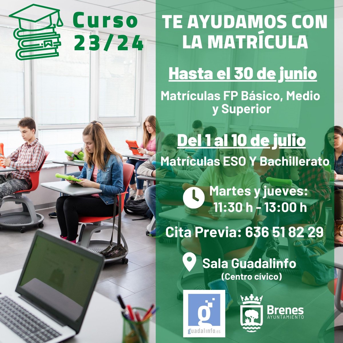 Ayuntamiento de Brenes (@aytobrenes) on Twitter photo #Educación | ð§ð ðð¬ðšððð ð¢ðŠ ð ð£ð¥ððŠðð¡ð§ðð¥ ð§ðš ð ðð§ð¥ðÌððšðð
El Ayuntamiento de Brenes ð®ððð±ð® ð ð®ðð²ððŒð¿ð® ð® ð¹ðŒð ð·ðŒÌðð²ð»ð²ð en la ðœð¿ð²ðð²ð»ðð®ð°ð¶ðŒÌð» ð±ð² ððð ðºð®ðð¿ð¶Ìð°ðð¹ð®ð para el curso 2023-2024.
#GuadalinfoBrenes #Educación | ð§ð ðð¬ðšððð ð¢ðŠ ð ð£ð¥ððŠðð¡ð§ðð¥ ð§ðš ð ðð§ð¥ðÌððšðð
El Ayuntamiento de Brenes ð®ððð±ð® ð ð®ðð²ððŒð¿ð® ð® ð¹ðŒð ð·ðŒÌðð²ð»ð²ð en la ðœð¿ð²ðð²ð»ðð®ð°ð¶ðŒÌð» ð±ð² ððð ðºð®ðð¿ð¶Ìð°ðð¹ð®ð para el curso 2023-2024.
#GuadalinfoBrenes