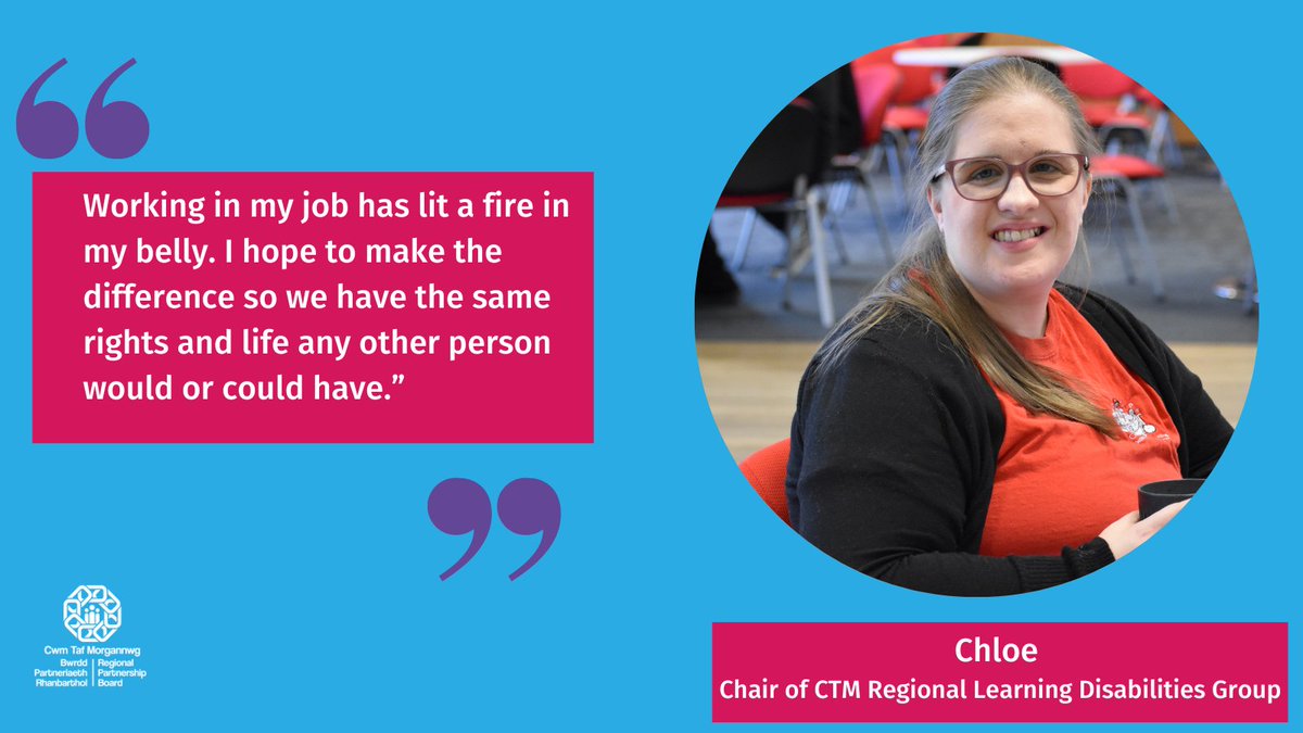 Meet Chloe! Chloe is Chair of our Regional Learning Disabilities Group. As Chair, Chloe ensures the voice of people with learning disabilities is at the heart of funding and resourcing decisions for services. #learningdisabilityweek