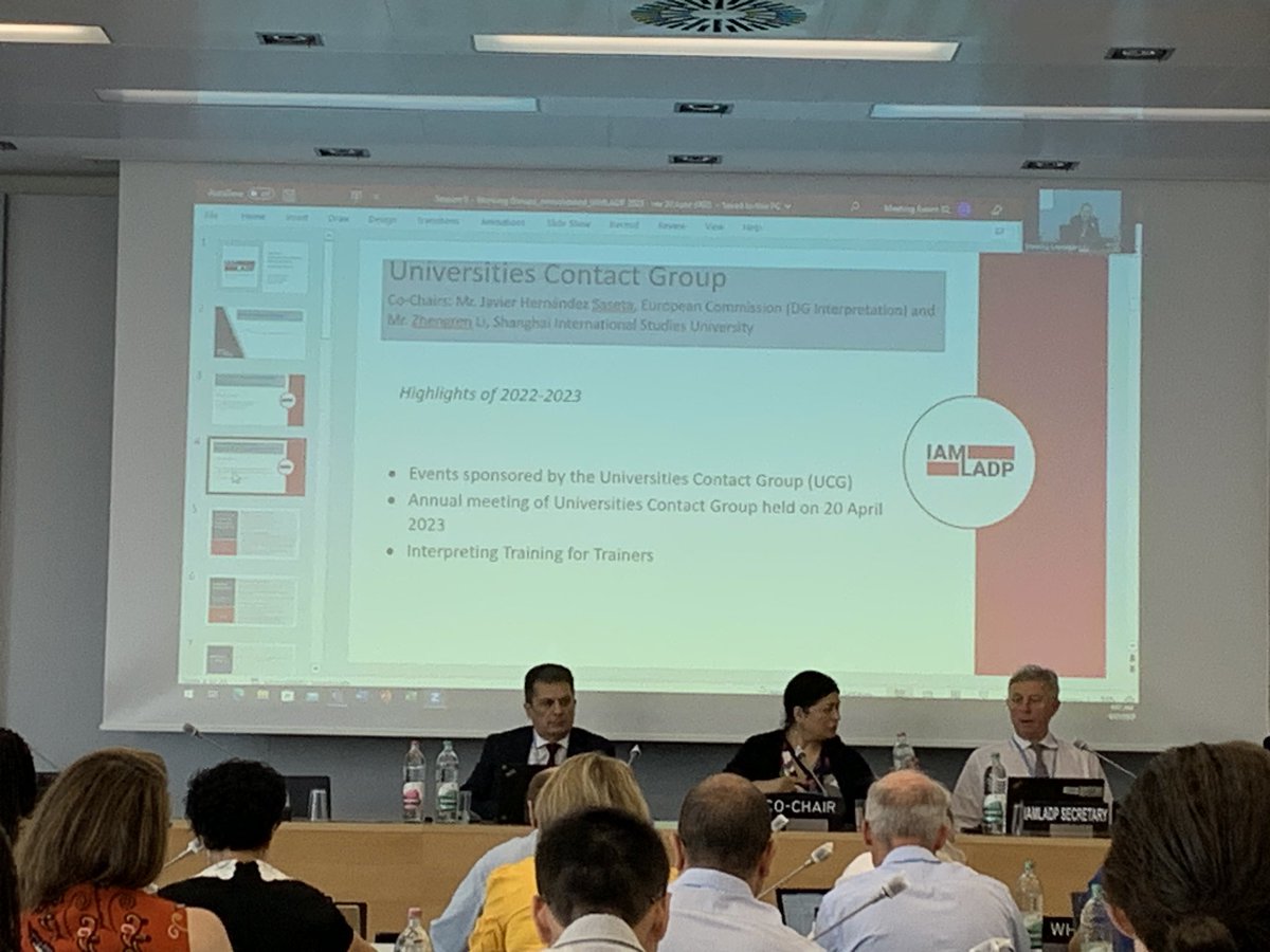 jhsaseta's tweet photo. Activities of the Universities Contact Group presented at the #IAMLADP anual meeting. Hard work, tangible results.
Thanks to all involved!
@EUInterpreters https://t.co/Y7xKj1Qw4f