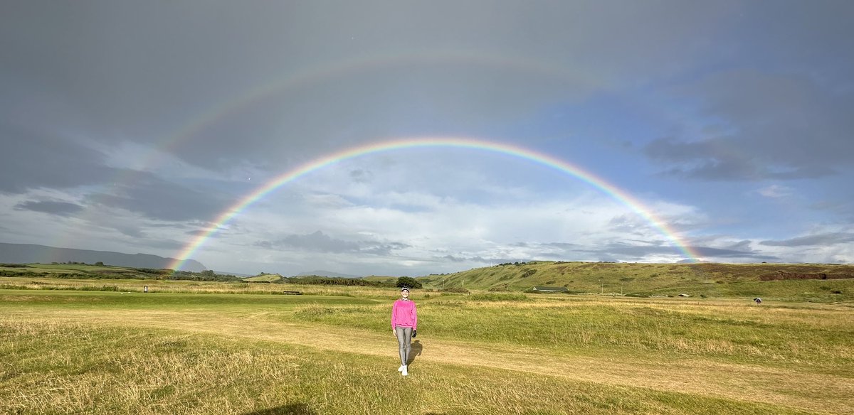 Golfing in Ireland is next level! Played under a double rainbow until 10:30pm. #ireland #Golf #travel