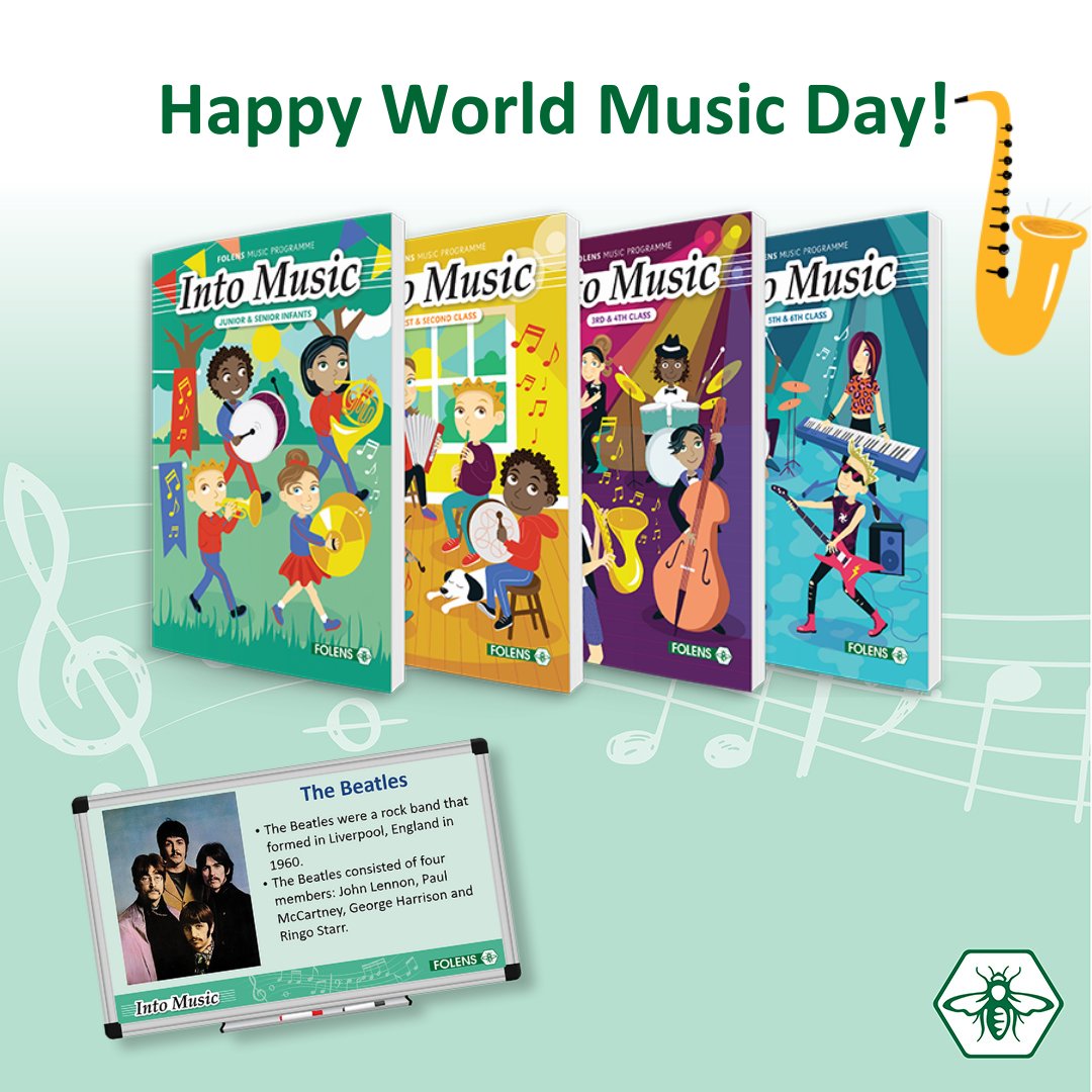 Today is World Music Day! 🎵🥁🎺
Into Music, our Primary Music Programme for JI-6th Class has lots of exciting digital resources including 250 karaoke-style songs that the children will love! Learn more &amp; try out the resources here- bit.ly/3pio2vJ 🎵
#WorldMusicDay