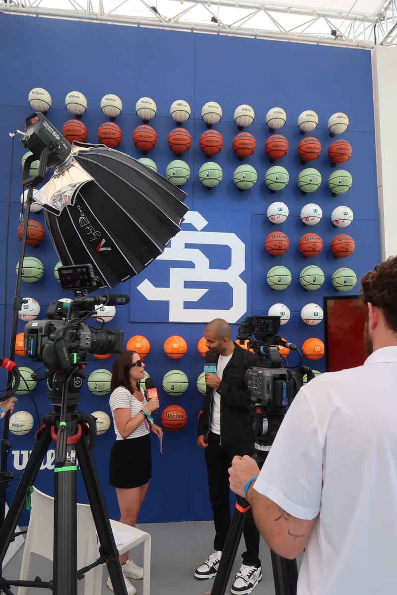 @tonyparker live interview at #sportbeach2023! Thanks for coming out, Tony!