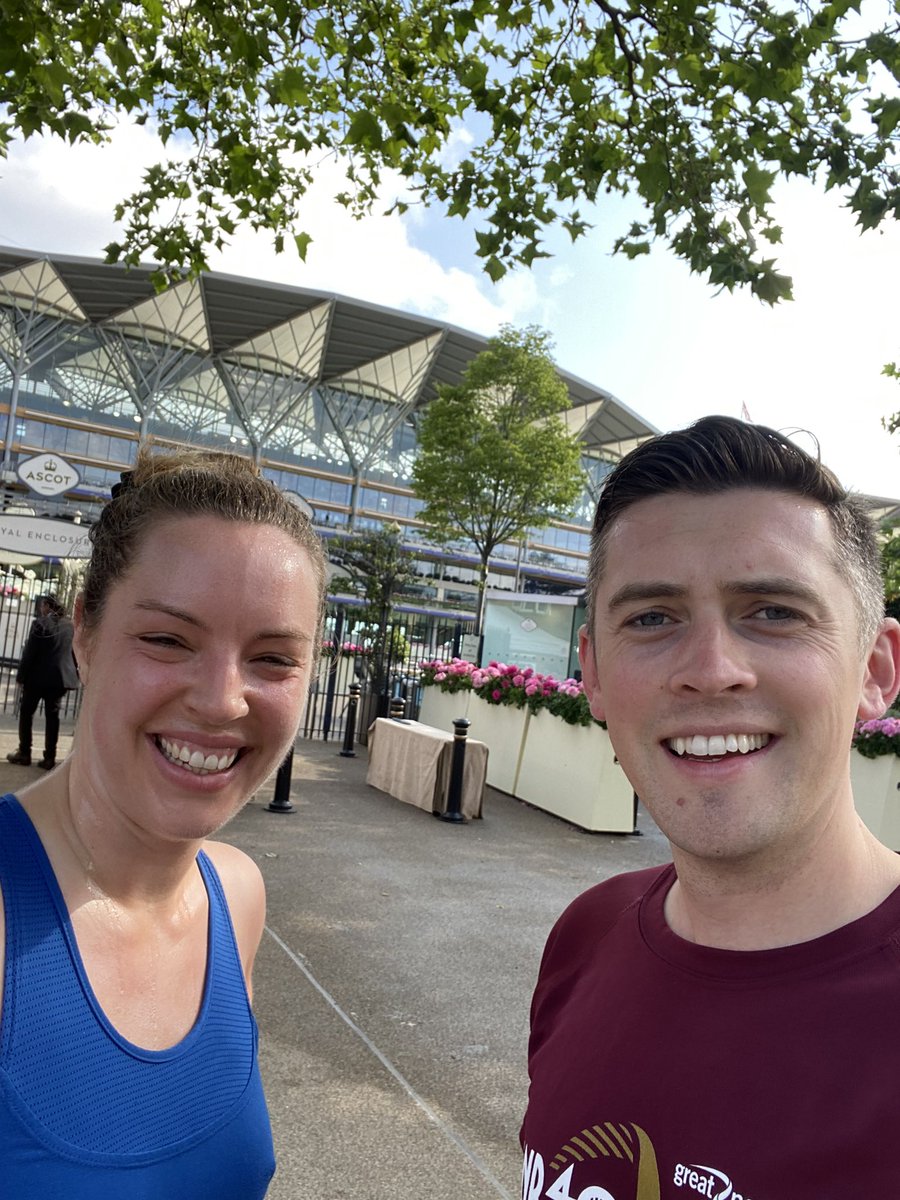 Out for the @UKToteGroup Ascot Dash this morning over 5k. @TallulahrWilson setting some decent early fractions 🏃‍♂️

Neither troubled to likely @TheIronLadyRuns course record!