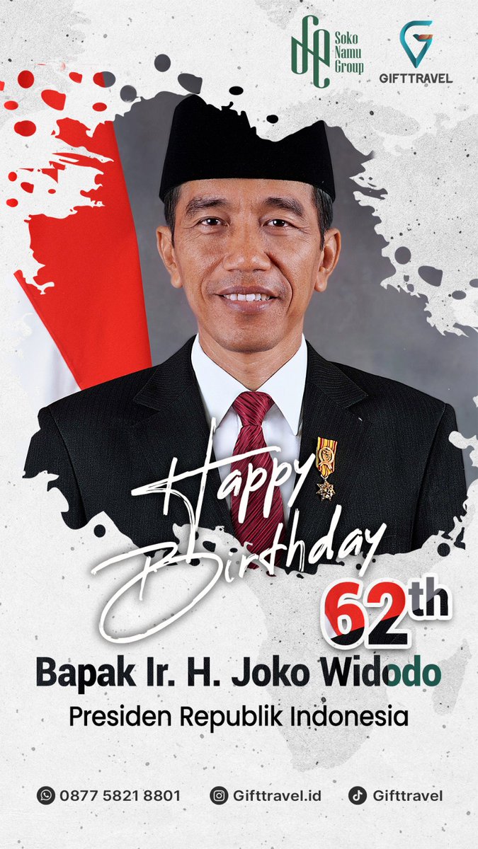 Kami Mengucapkan Selamat Hari Ulang Tahun Kepada Bapak🙏
Semoga dihari Ulang Tahun ini Bapak Selalu diberi Kesehatan, dilindungi disetiap jalannya dan Dimudahkan Disegala Urusannya🤲Amin Ya Allah
#JokoWidodo #selamatulangtahun