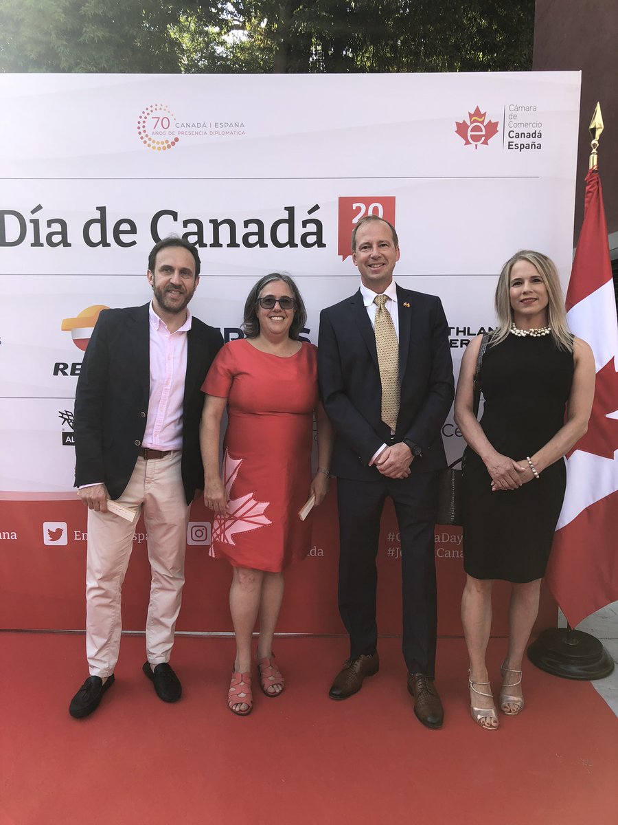 jhshirley's tweet image. In Madrid, Spain meeting with Ambassador Drukier at the official residence of Canada-Spain. Several of our @rivercityinnov1 clients are here. Forging new partnerships and growing the business for cold chain monitoring in Spain. Love what we do. 🇨🇦🇪🇸🎉 #IoT #FoodTech #ColdChain